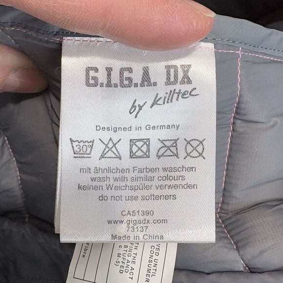 G.I.G.A. DX by Killtec Women’s Puffer Vest Pink Heather Small / Size 6 Warm - Picture 7 of 9